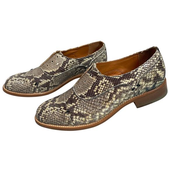 Two24 by Ariat Snakeskin-Style Oxfords Size 7.5 - Picture 1 of 10